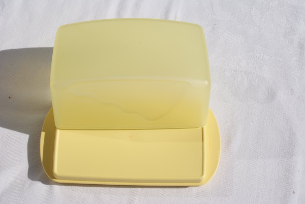 Tupperware Butterschatz Butterdose gelb neu